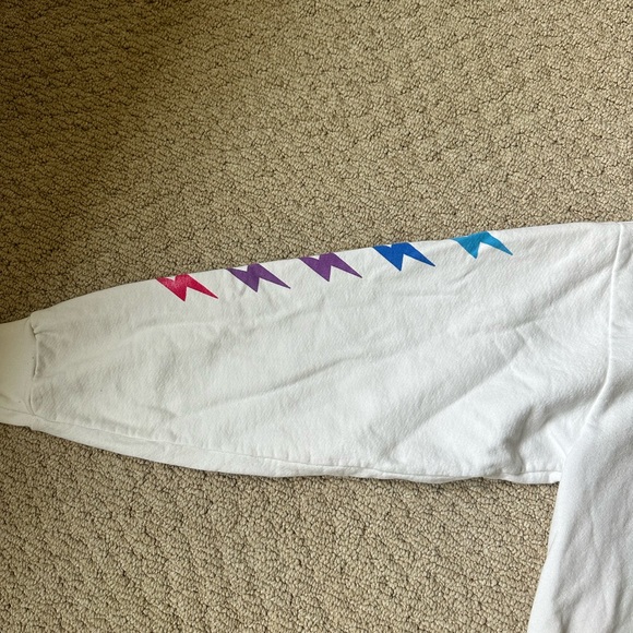 SHADOW HILL WHITE LIGHTNING BOLT HOODIE - Picture 2 of 5